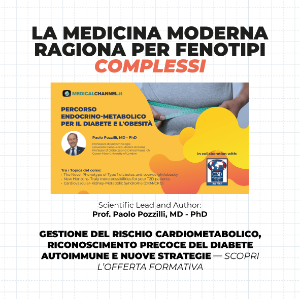 Percorso endocrino-metabolico per il diabete e l’obesità: nuovo progetto formativo su Medicalfree
